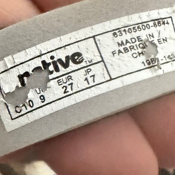 Native Kids Jefferson Sandals Camo Print Size C10 Gray Waterproof Lightweight - Picture 5 of 6